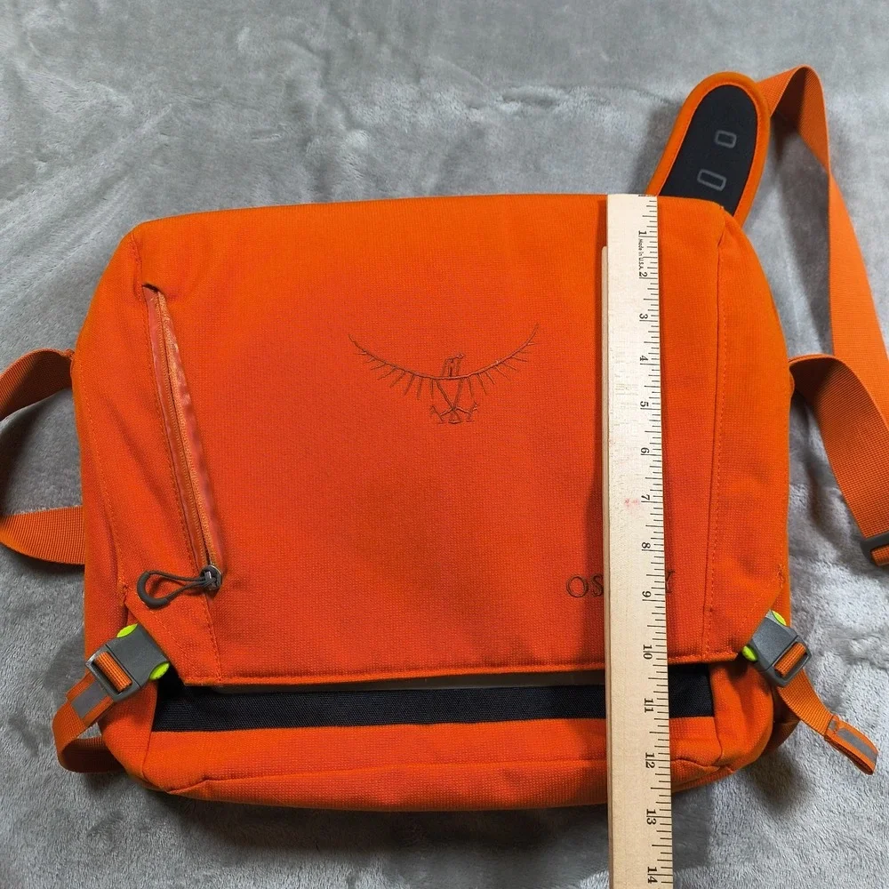 Osprey Beta Port Courier Messenger Bag Orange Laptop Shoulder Strap Padded